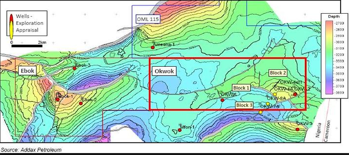 OERL Offshore - Okwok Map